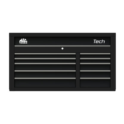 Tech™ Series 10-Drawer Top Chest - Flat Black