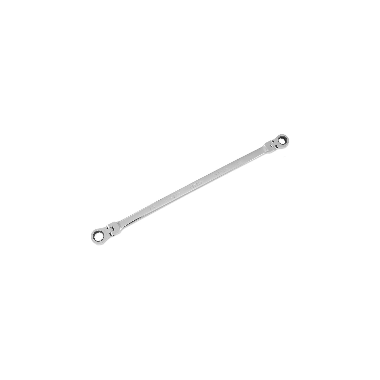 Extra-Long SAE Double-Box Flex Ratcheting Wrench 1/2" x 9/16" - 12-PT.