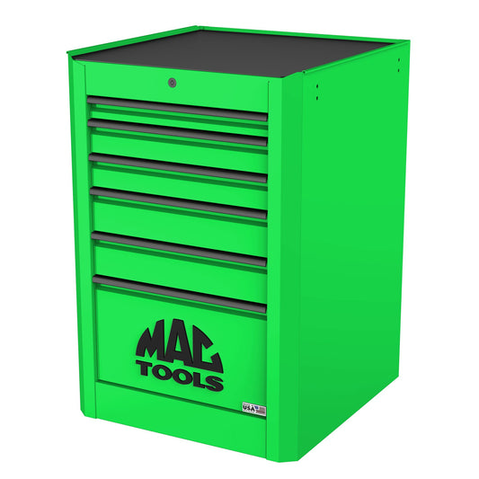 Macsimizer® 6-Drawer Side Box with PowerTech™ Drawer - Lime Green