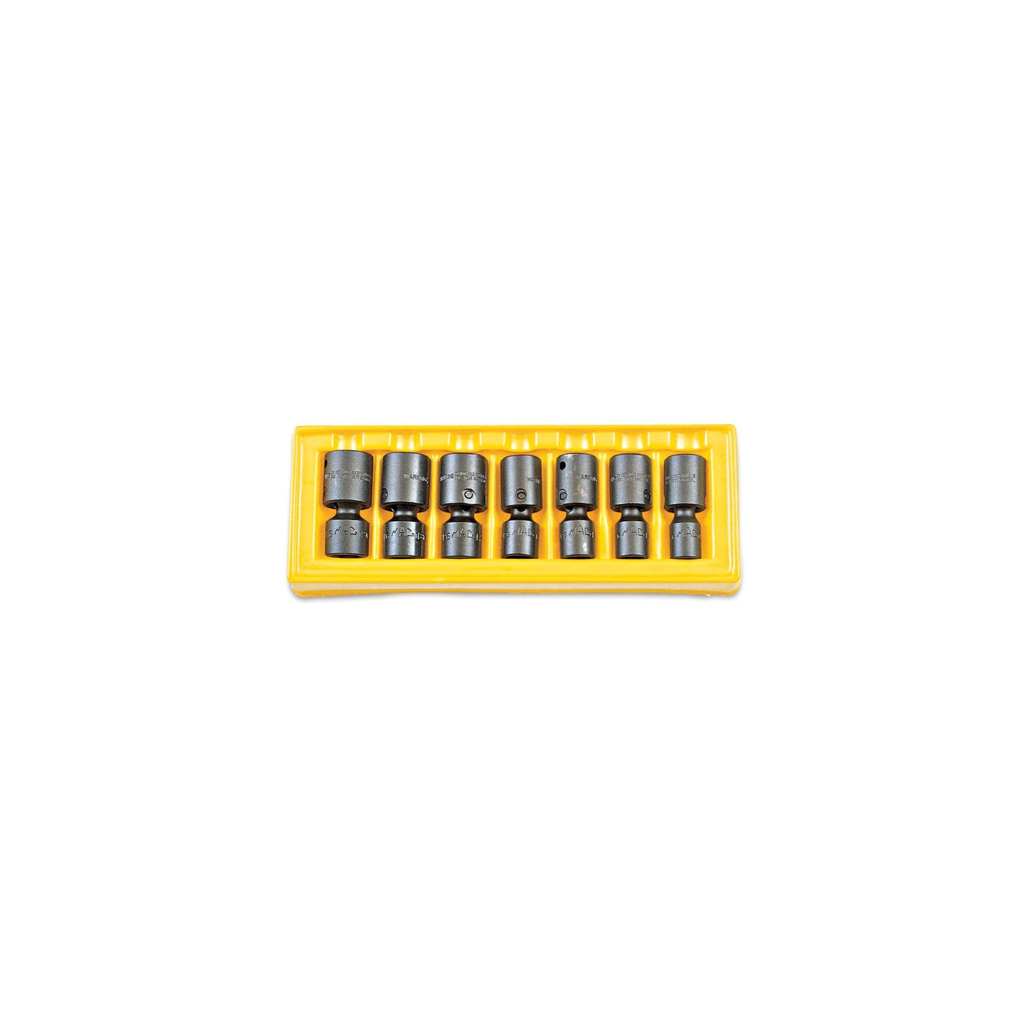 7-PC. 1/2" Drive Metric Universal Impact Socket Set - 6-PT.