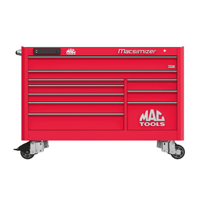 Macsimizer® 10-Drawer Workstation - Firebrick Red
