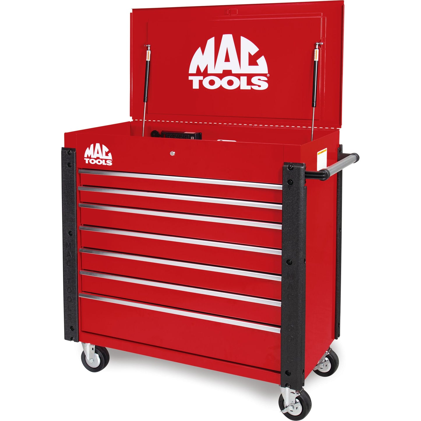 7-Drawer Utility Cart - Firebrick Red