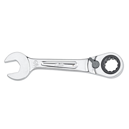 Stubby Reversible Ratcheting Wrench Set 10mm - 12-PT.