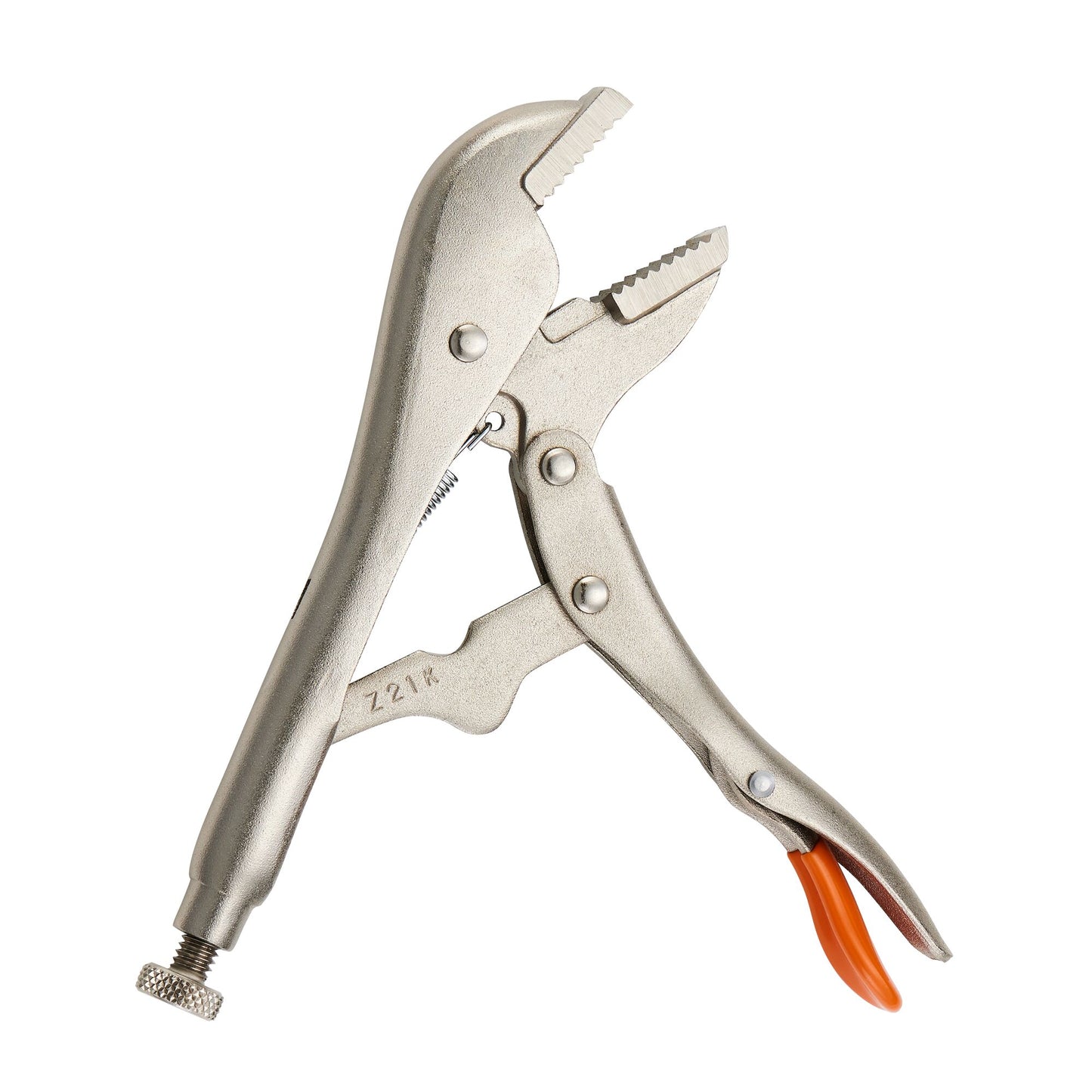 7" Straight Jaw Trigger Release Locking Pliers - Orange