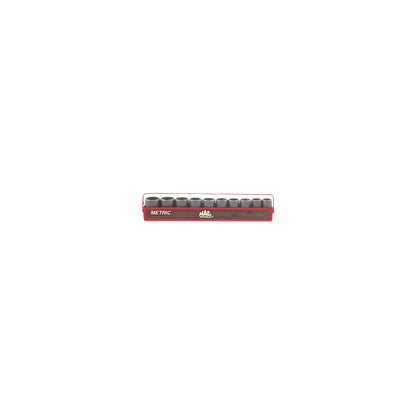Socket Set, Intermediate Impact Metric in Metal Tray 3/8" Drive - 10-PC.