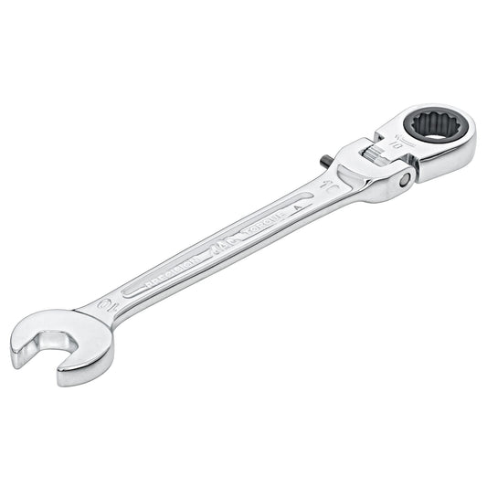 Locking Flexible-Head Ratcheting Wrench 10mm - 12-PT.