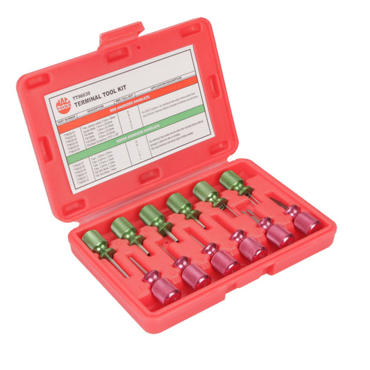 12-PC. Ensemble d'outils pour bornes à poignée moletée