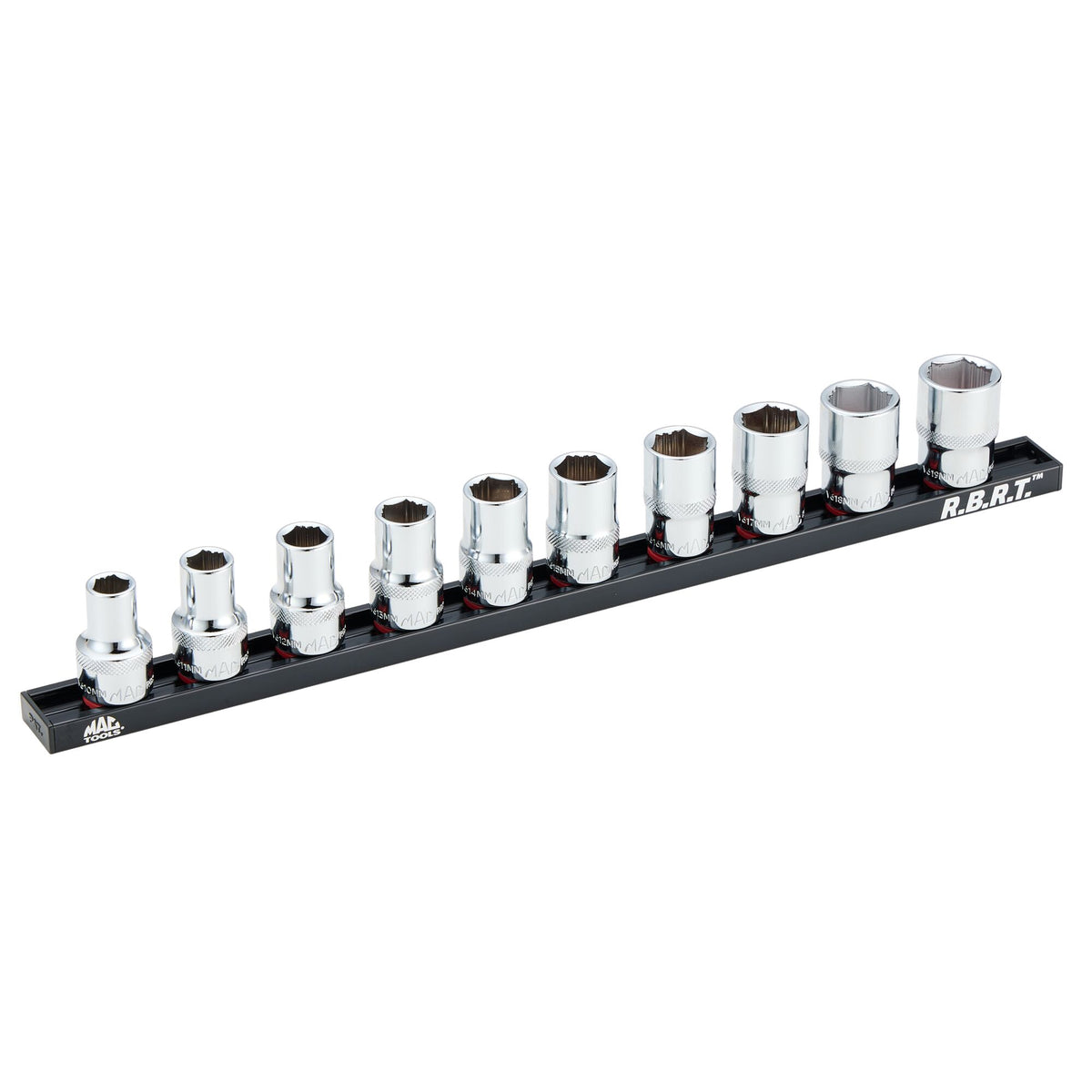 10-PC. 1/2" Drive Standard Metric R.B.R.T.™ Socket Set