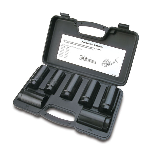7-PC. Jeu de douilles pour écrou d'essieu FWD