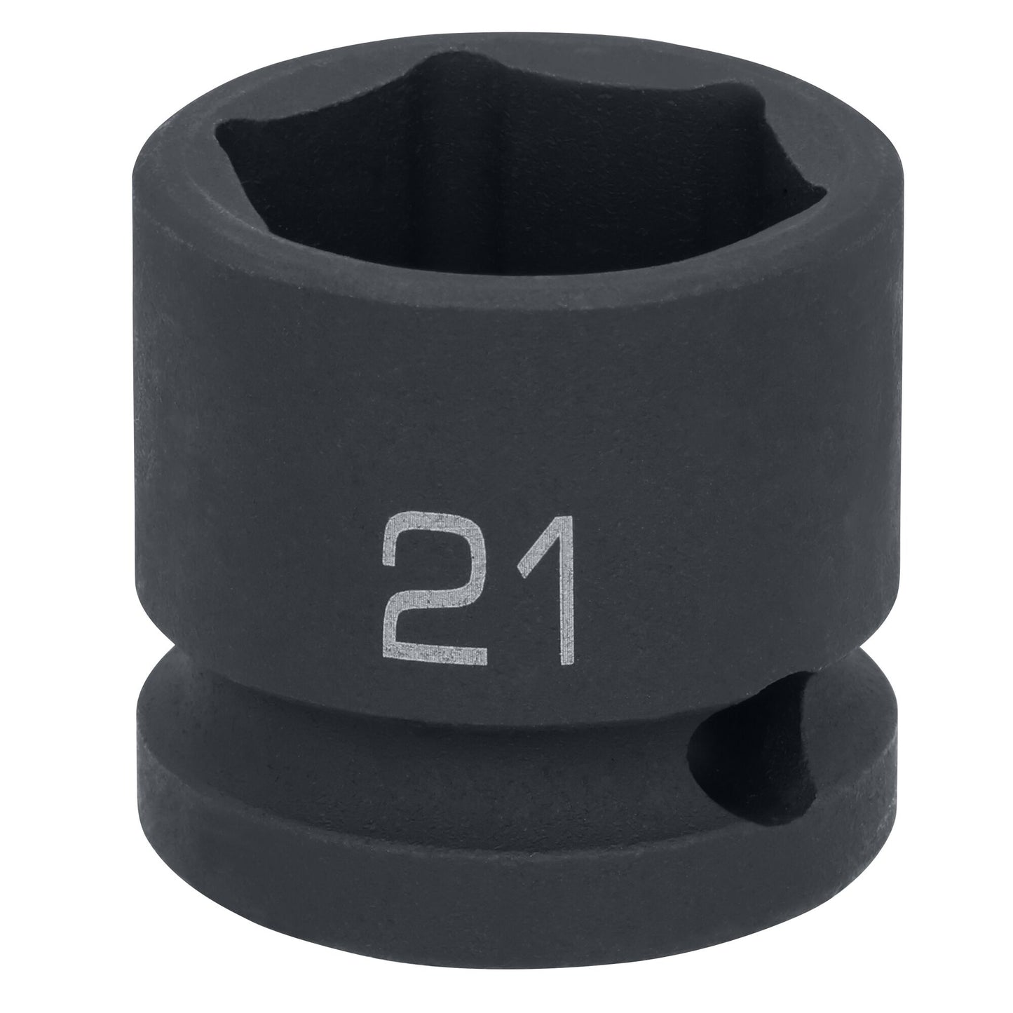 1/2" Drive 6 pt. Stubby Impact Socket - 21mm