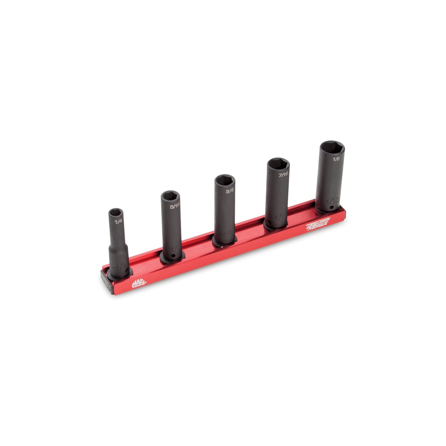 5-PC. Jeu de douilles antidérapantes à impact profond SAE 1/4" - 6-PT.