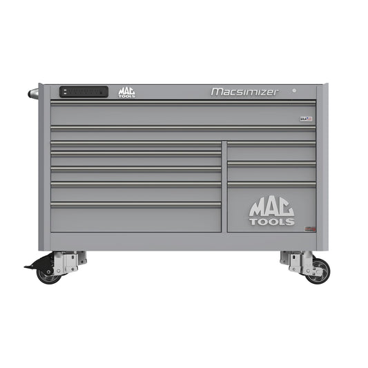 Macsimizer® Series 10-Drawer Workstation with PowerTech™ Drawer - Mica Gray