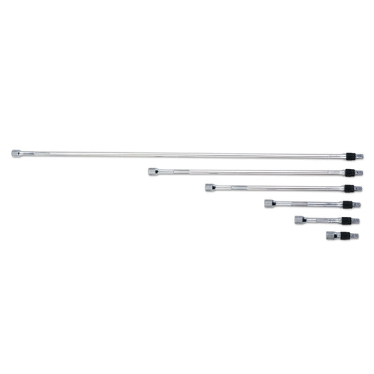 6-PC. Ensemble d'extension de verrouillage moleté à entraînement 1/4"