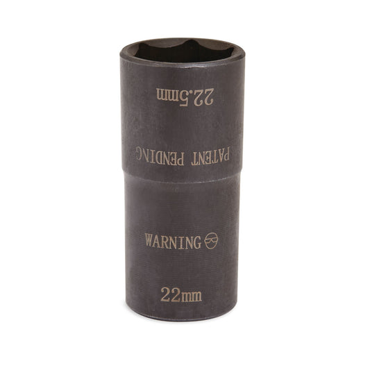 1/2" Drive 22mm/22.5mm Chrome-Capped Lug Nut Flip Socket