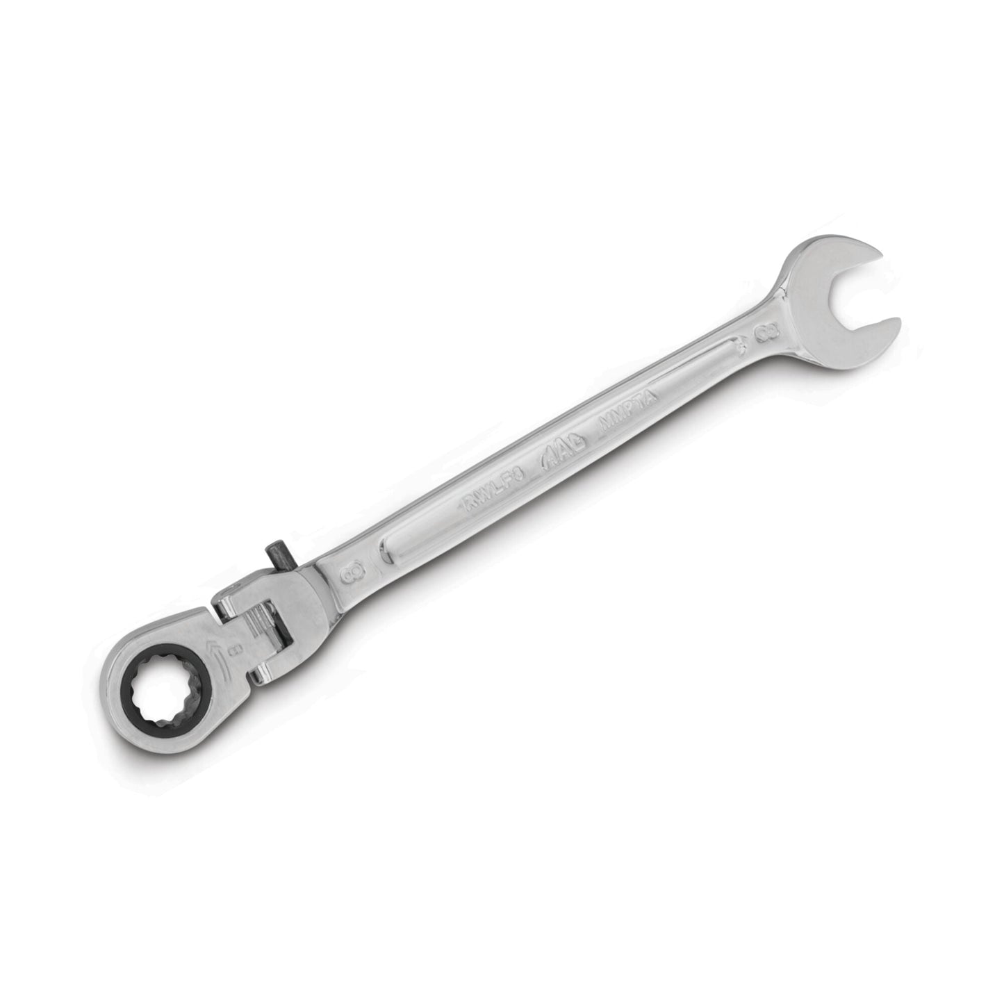 Flexible-Head Ratcheting Wrench 8mm - 12-PT.