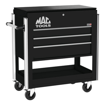 5-Drawer Utility Cart w/ Full Lid - Galaxy Black