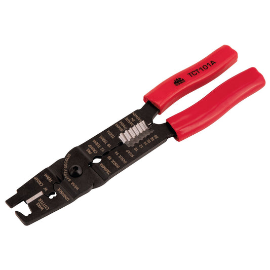 Pince à dénuder/coupe en "V" avec ressort de blocage - 5"