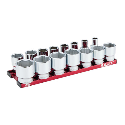 15-PC. 1/2" Drive Standard SAE R.B.R.T.™ Socket Set