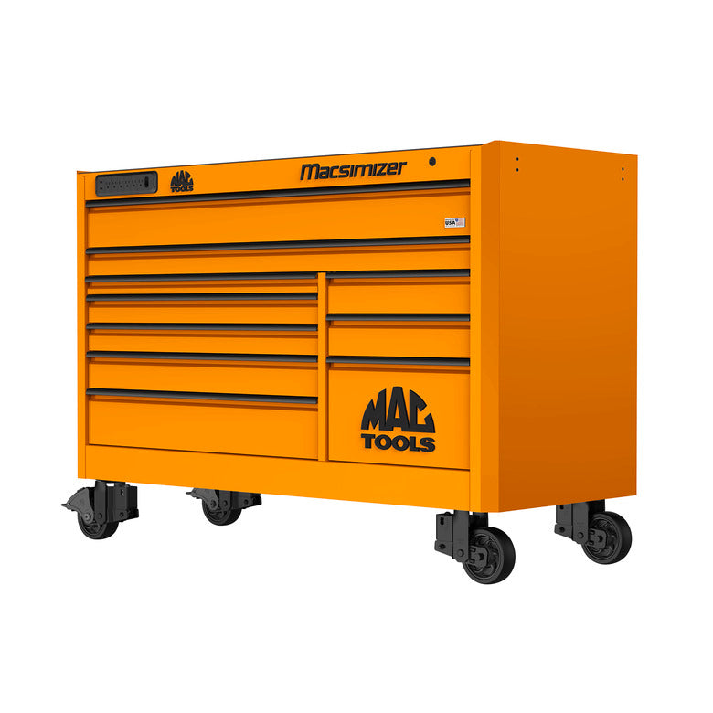 Macsimizer® 10-Drawer Workstation - Fireball Orange - M6627P-OR
