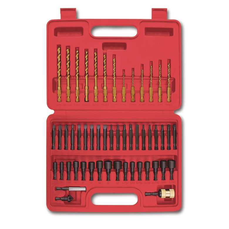 Quick release deals drill bit set