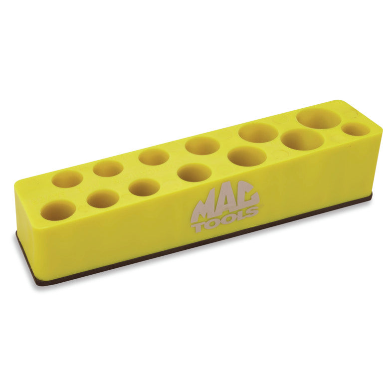 Support - 3/8" de profondeur - Porte-douille magnétique - Jaune
