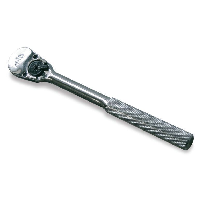 Clé à cliquet moletée à tête poire 3/8" - 8"